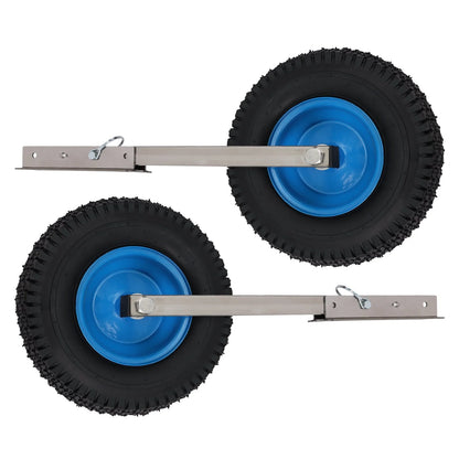 Wheels 600LBS Boat Boat Transom Launching Wheel with 12 Inch Wheels Set for Inflatable Boat & Aluminum Boat