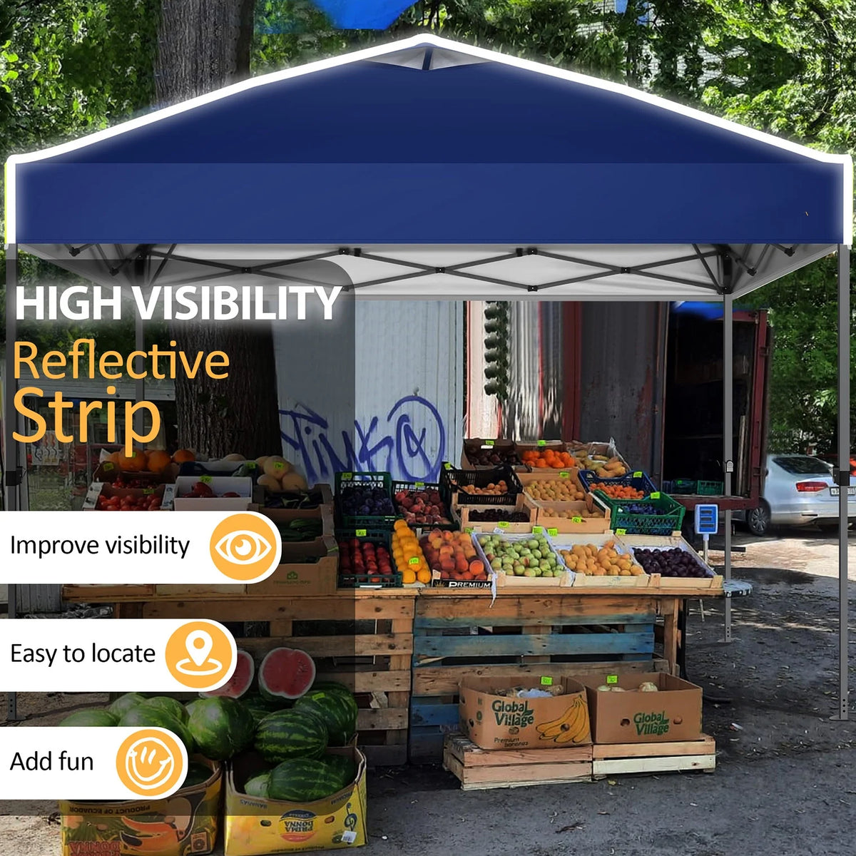 COBIZI 10x10 EZ Pop up Canopy Gazebo with Sidewalls,Pop up Canopy Tent Instant Shelter for Outdoor Party Camping Backyard Beach with Air Vent ,Carry Bag,Stakes,Ropes,Black