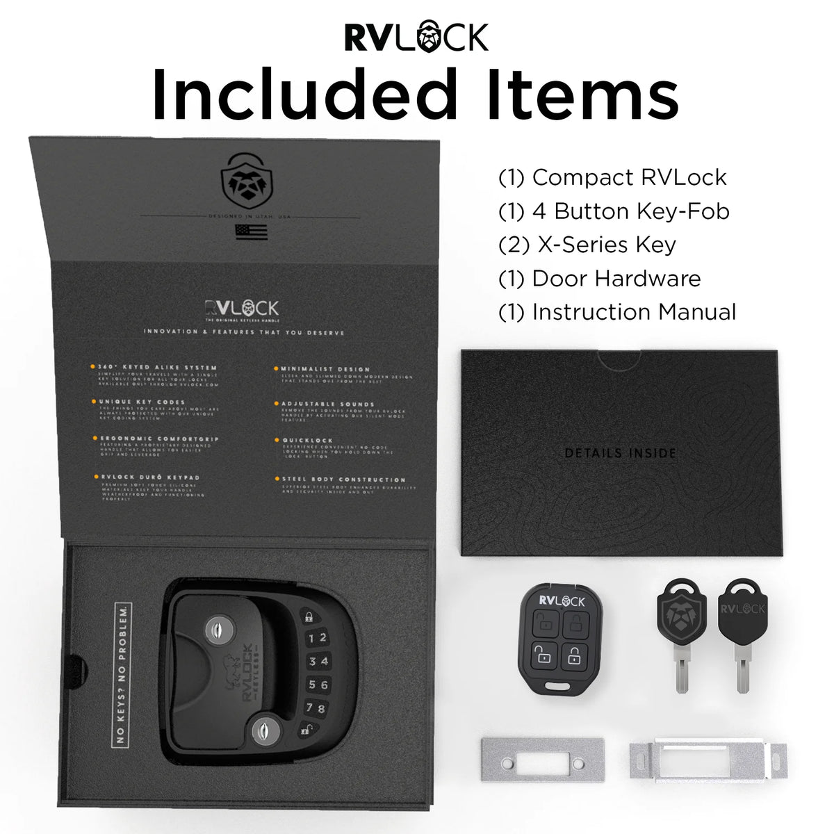 RVLock Compact Keyless Rv Door Lock