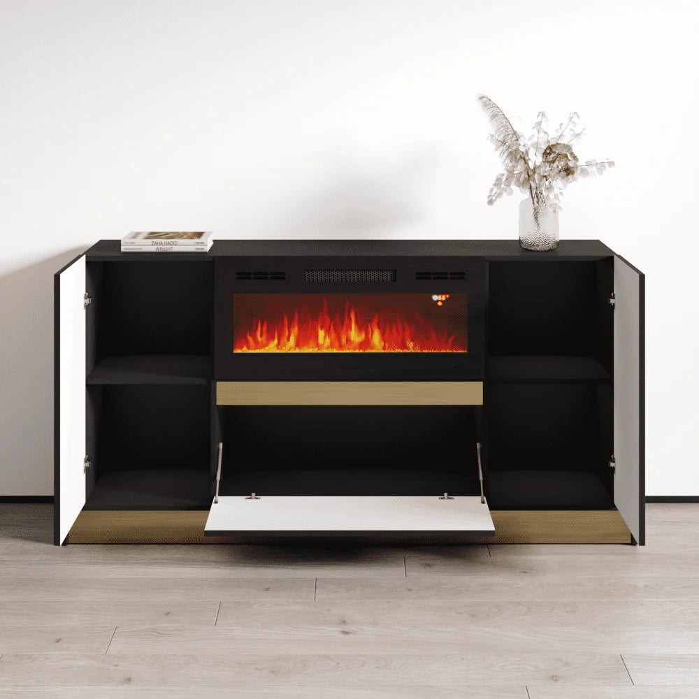 Mercado 01 BL-EF Fireplace Sideboard