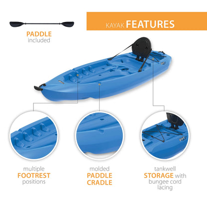 Lifetime Lotus 8 ft Sit-On-Top Kayak, Blue (90112)