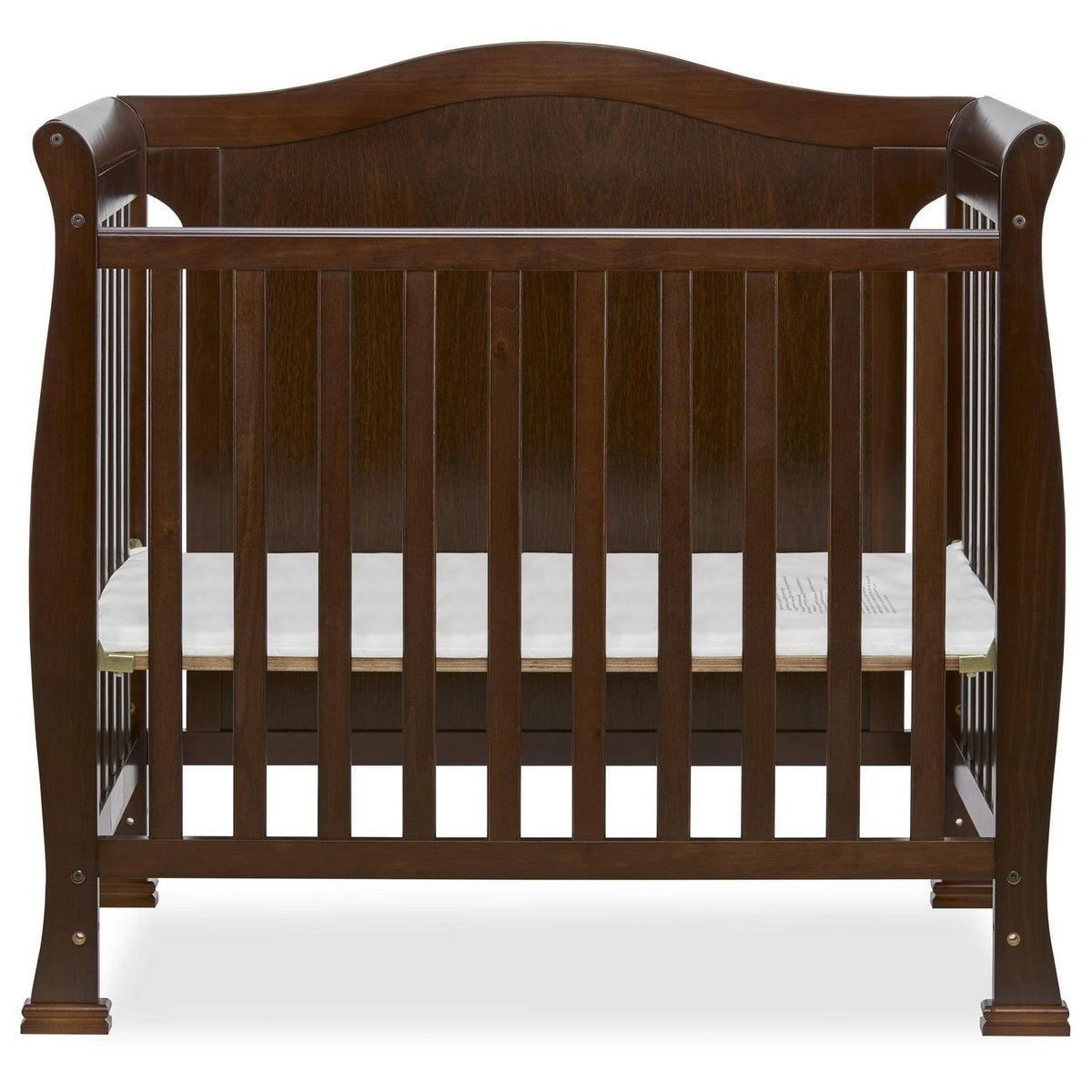 Dream On Me Naples Full Panel 4-in-1 Convertible Mini Crib. Espresso