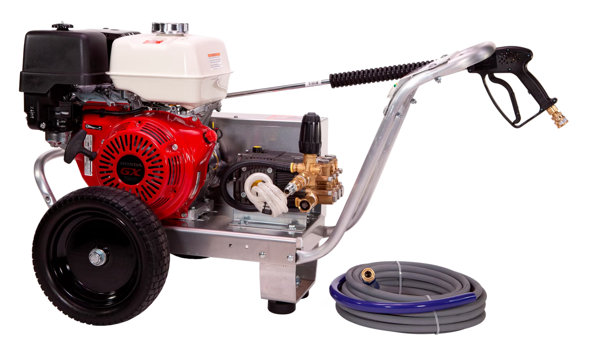 Pressure-Pro Eagle II Series 4000 PSI 4.0 GPM Gas Cold Water Belt Driven Pressure Washer with Honda GX390 Engine, AR Pump