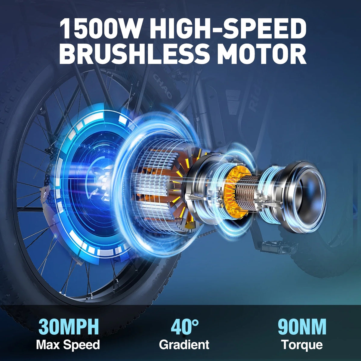 Dual Motor PEAK 3000W Electric Bike for Adults,31mph 48V 23Ah Electric Bicycle,26" Fat Tire Mountain Bike UL2849