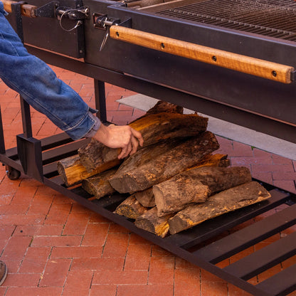 Backyard Discovery Argentine Santa Maria XL Wood Fire & Charcoal Steel Grill, Asado Clamp
