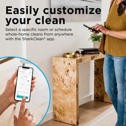 Shark Matrix Robot Vacuum, Carpets & Hard Floors, Precision Home Mapping, Perfect for Pet Hair, Wi-Fi, RV2300