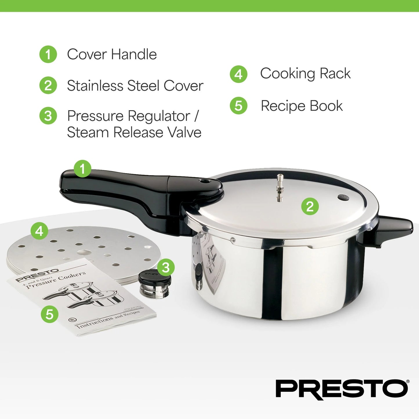 Presto? 6 Quart Stainless Steel Pressure Cooker