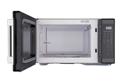 Hamilton Beach 1.1 Cu. Ft. Microwave Oven, Countertop, Black and Stainless Steel