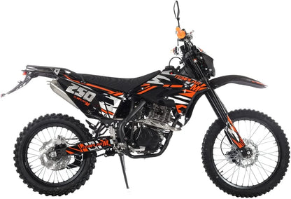 X-Pro Templar M 250cc Gas Dirt Bike with Zongshen Engine 5 Speed Pit Bikes Adult Pitbike, Big 21"/18" Wheels!