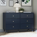CosmoLiving by Cosmopolitan Elizabeth 6-Drawer Dresser, Navy