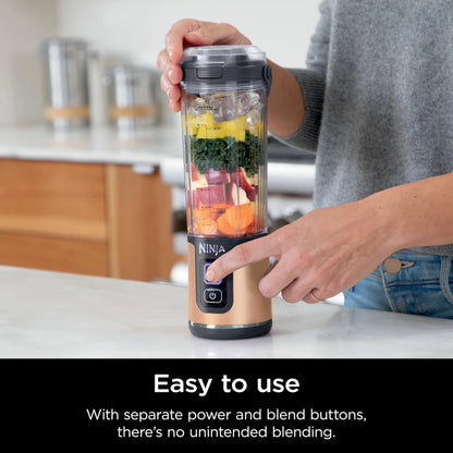 Ninja Blast Portable Blender, Cordless, 18oz. Vessel, Personal Blender for Shakes & Smoothies, BPA Free, Leakproof Lid & Sip Spout, USB-C Rechargeable, Dishwasher Safe Parts, Metallic Purple,