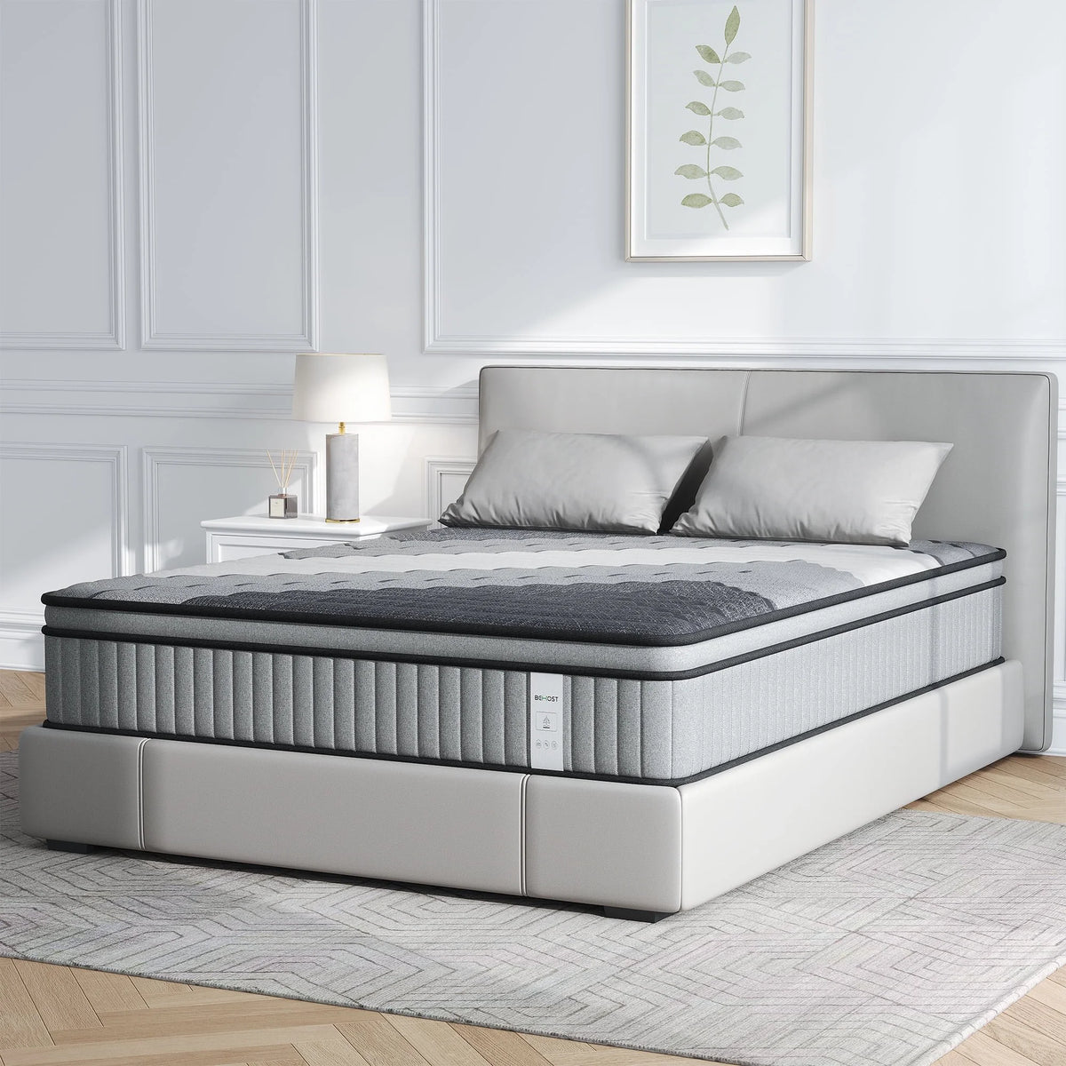 BEHOST Twin Mattress 10 inch, CertiPUR-US Certified Eco-Friendly Twin Memory Foam Mattress, Motion-Free Pocket Springs Hybrid Mattress Twin Size