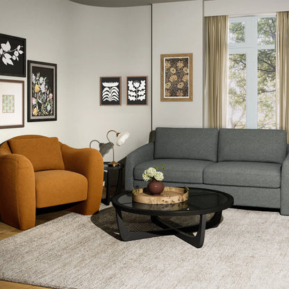 Beautiful Drew 72.2" Sofa by Drew Barrymore for Adults, Striped Linen