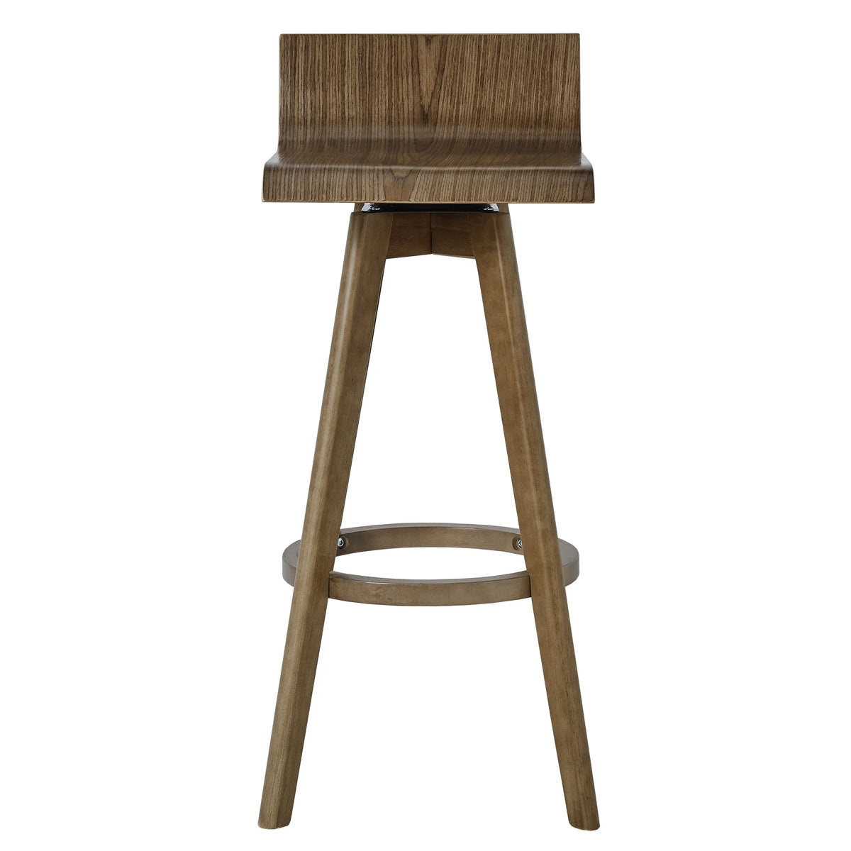 Weston Home Aleksi Modern Wood 29-inch Swivel Bar Stool, Set of 2, Natural
