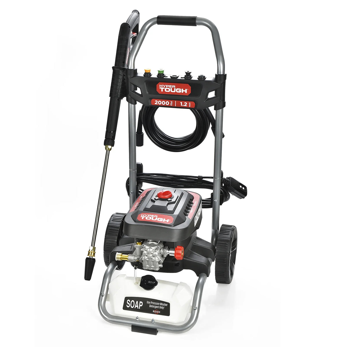 Hyper Tough 2000 PSI at 1.2 GPM 120 V Electric Powered Cold Water Pressure Washer