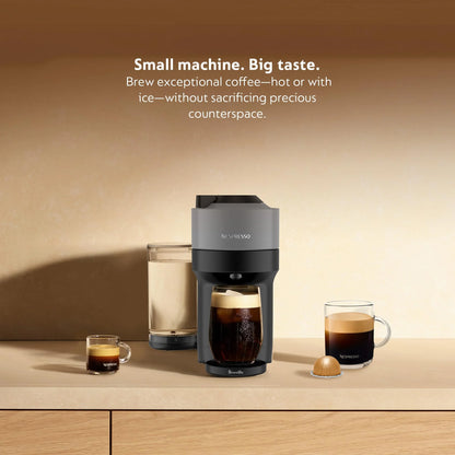 Nespresso Vertuo Pop+ Coffee Maker and Espresso Machine - Gray