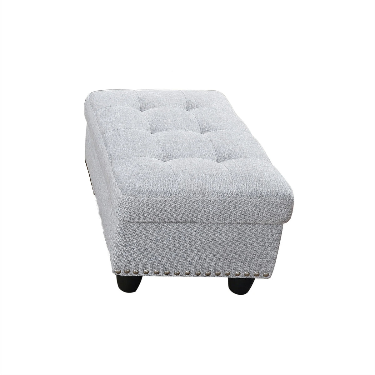 Aukfa 3 Piece Sectional Sofa, Living Room Couch with Storage Ottoman&Cup Holder, Linen, Right Hand, Purple