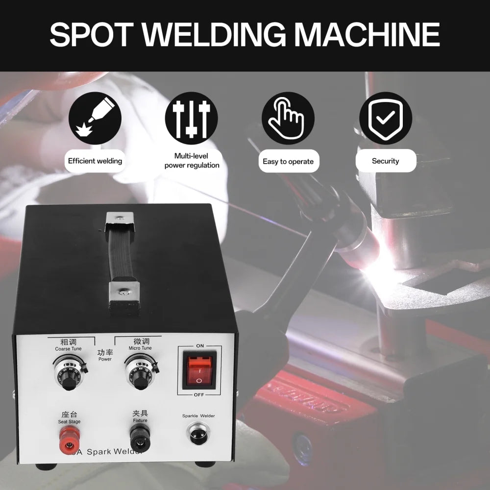 WZTO Automatic Spot Welder Pulse Argon Arc Welding Machine Jewelry Welder 110V Spot Welder for Jewelry Welding Jewelry Repair Tool 30A,300W