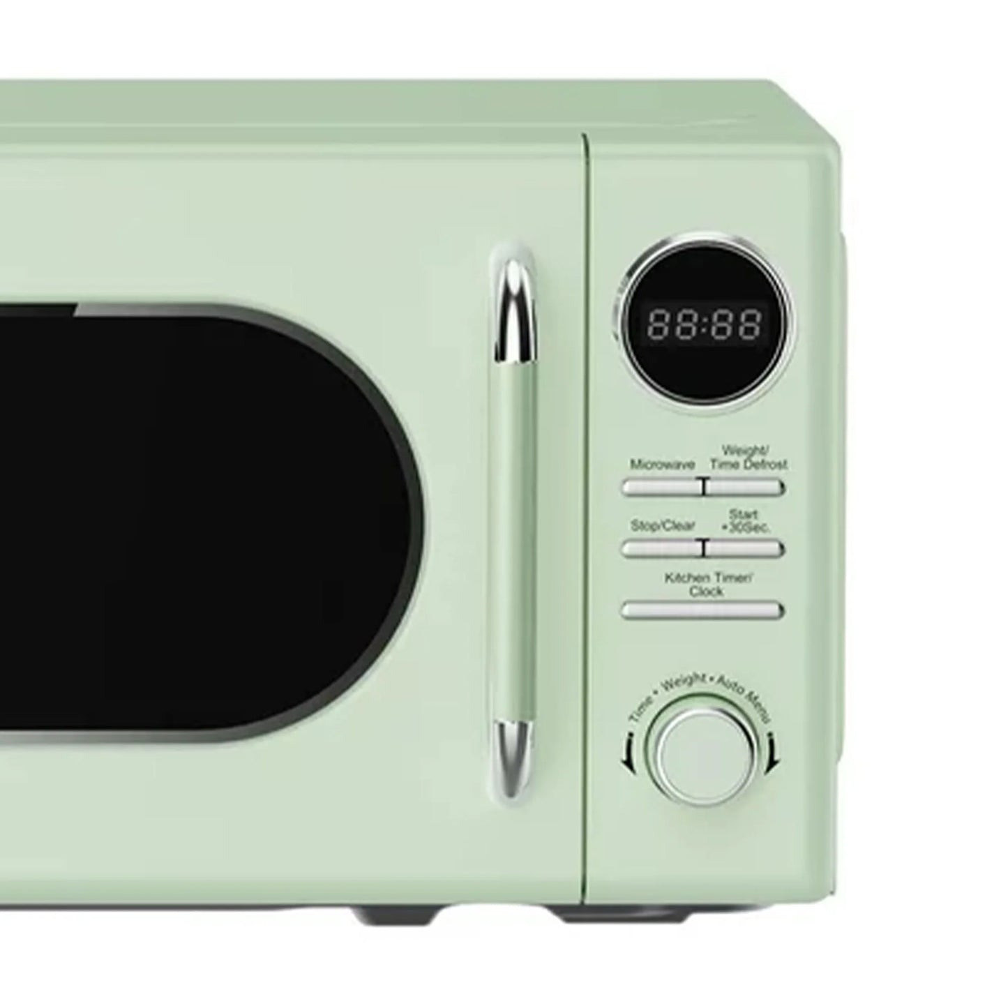 Magic Chef 0.7 Cubic Feet 700W Classic Retro Countertop Microwave, Green