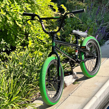 cubsala 20 in Freestyle BMX Kids Bike for Age 6-14 Years Old Boys Girls , Black & Green