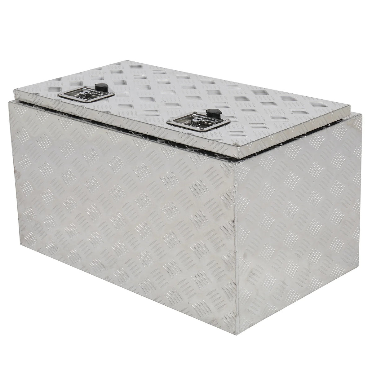GZXS 36" Aluminum Storage Box Truck Underbody Toolbox Trailer RV Tool Heavy Duty Aluminum Tool RV ATV Trailer Storage Boxes W/Locks Keys Silver (36" x 18" x 17")