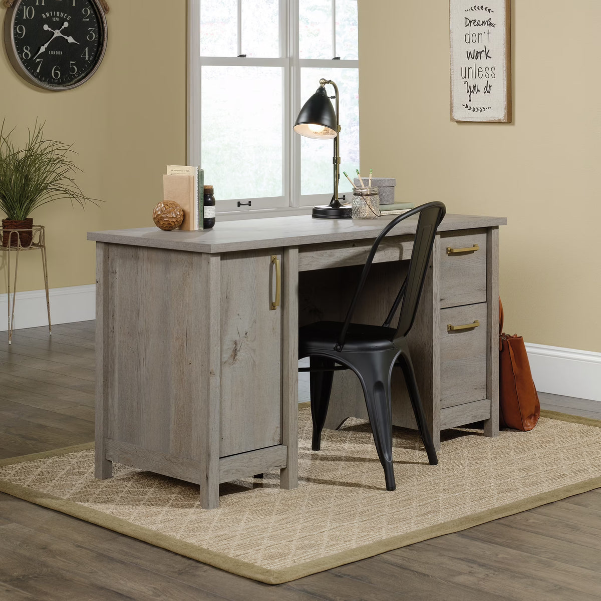 Sauder Cannery Bridge Computer Desk, Sindoori Mango Finish