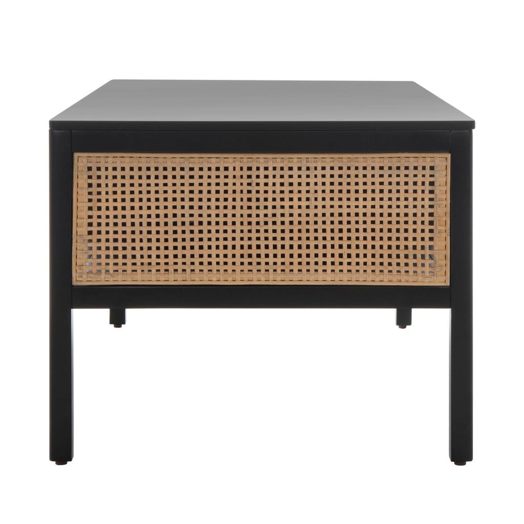 SAFAVIEH Miya Solid 2 Shelf Coffee Table Wood, Natural