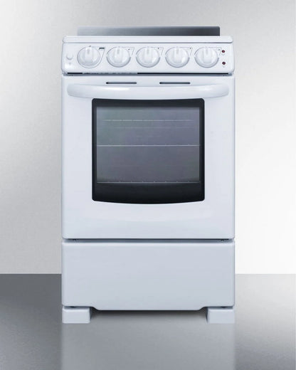 Summit 24�� 2.9 cu ft Electric Range in Ceramic