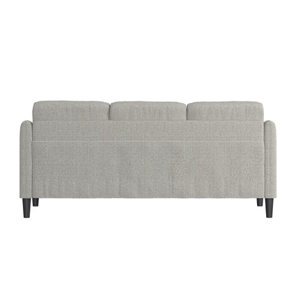 Mainstays Westley Swoop Arm Sofa, Burnt Orange
