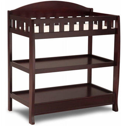 Delta Children Wilmington Changing Table with Pad. Espresso Cherry
