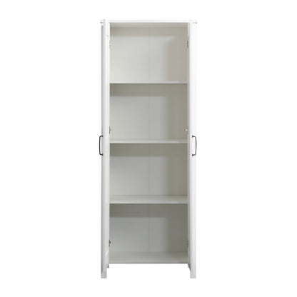 Sauder Two-Door Storage Cabinet, White Finish