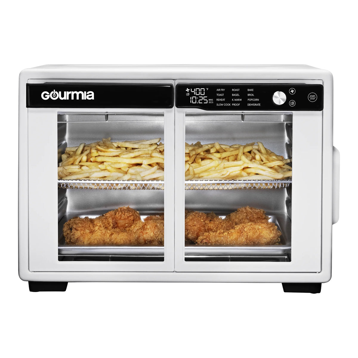 Gourmia 1700W 9-Slice Digital Toaster Oven Air Fryer, 12 Cooking Preset, 35L, Stainless Steel