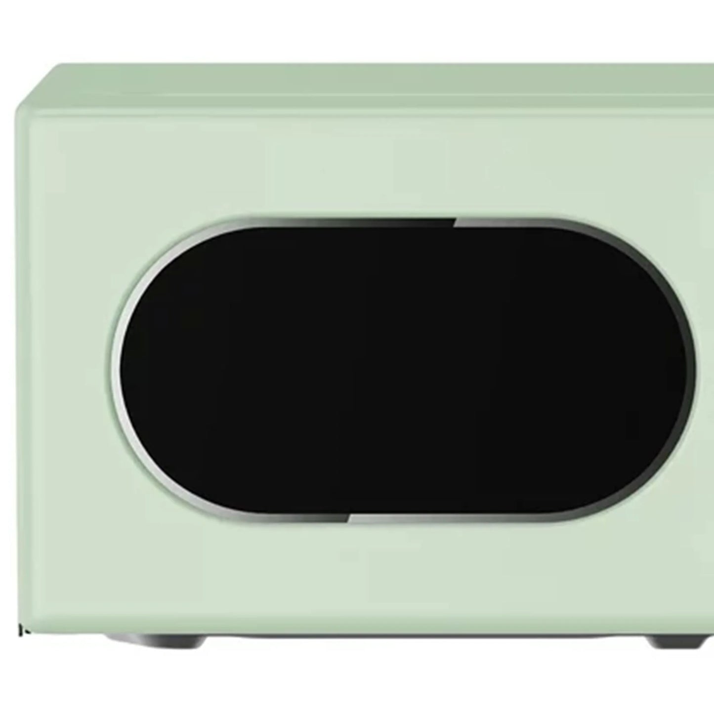 Open Box Magic Chef 0.7 Cubic Feet 700 Watt Classic Retro Microwave, Green