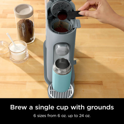 Ninja Pods & Grounds Single-Serve Coffee Brewer, Steam Grey