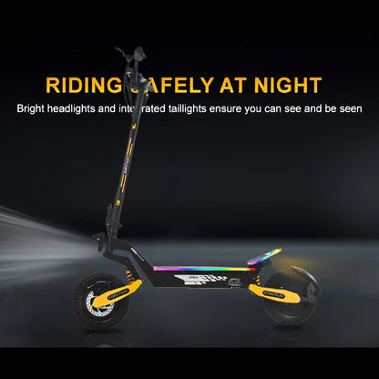 Off Road Electric Scooter for Adults, 1200W Motor Fast E Scooter, Up to 28MPH Top Speed & 20Miles Long Range, 11" Off-Road Tires, 330lbs MAX Load, Foldable