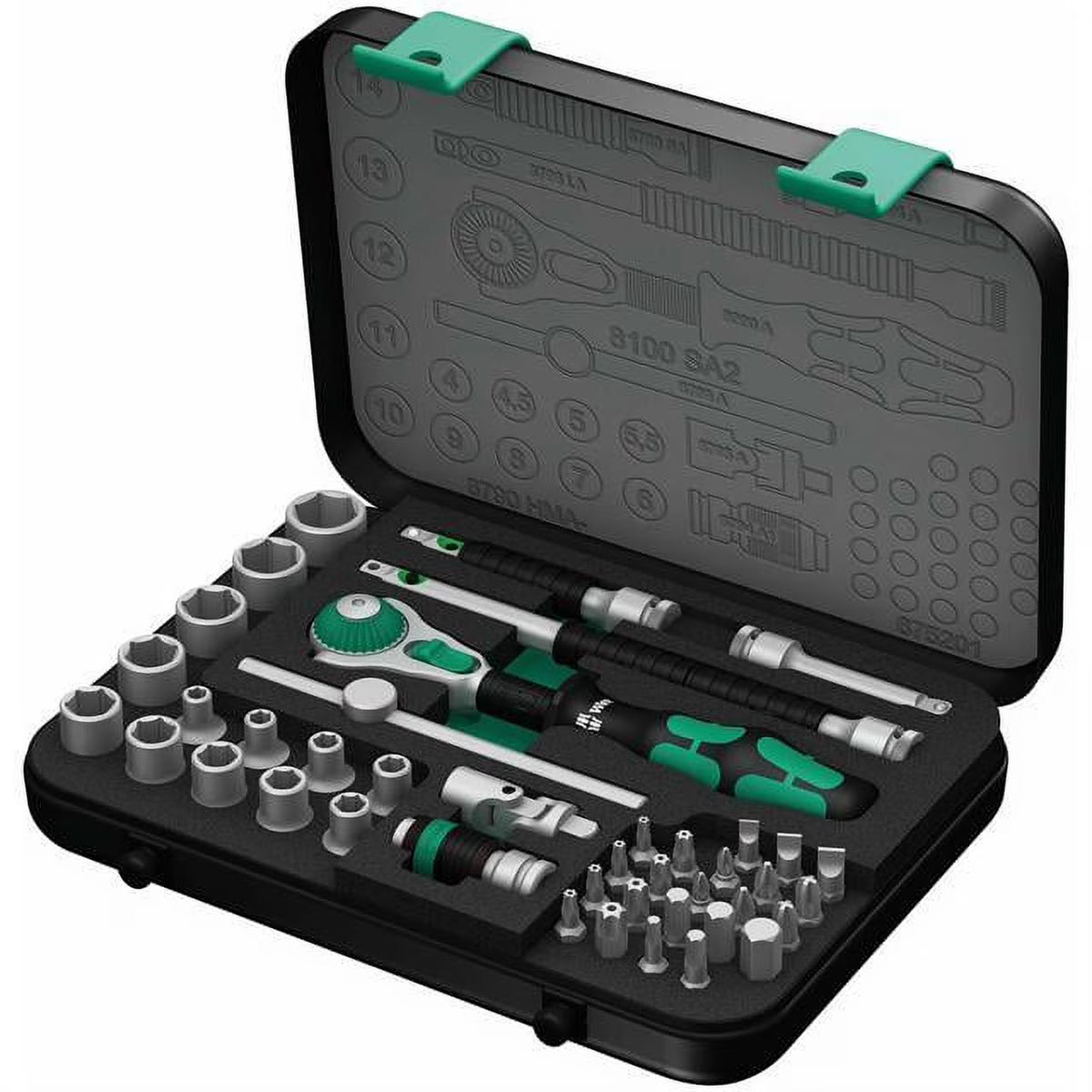 Wera Metric 1/4" Drive Speed Ratchet Set 42-Piece Set