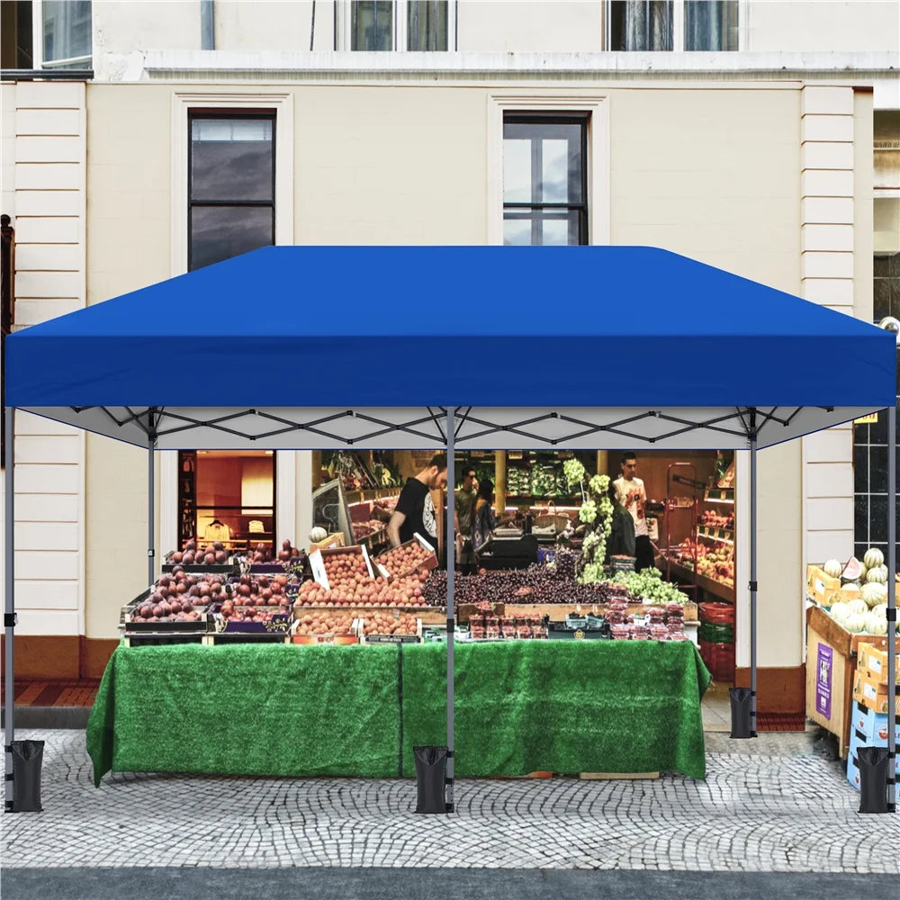 Topeakmart 12x12ft Commercial Pop-up Canopy Tent with Adjustable Height for Outdoor, White