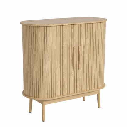 Mid Century Modern Buffet Sideboard Cabinet with Storage, Small Accent Cabinet with Sliding Door, for Living Room, Kitchen