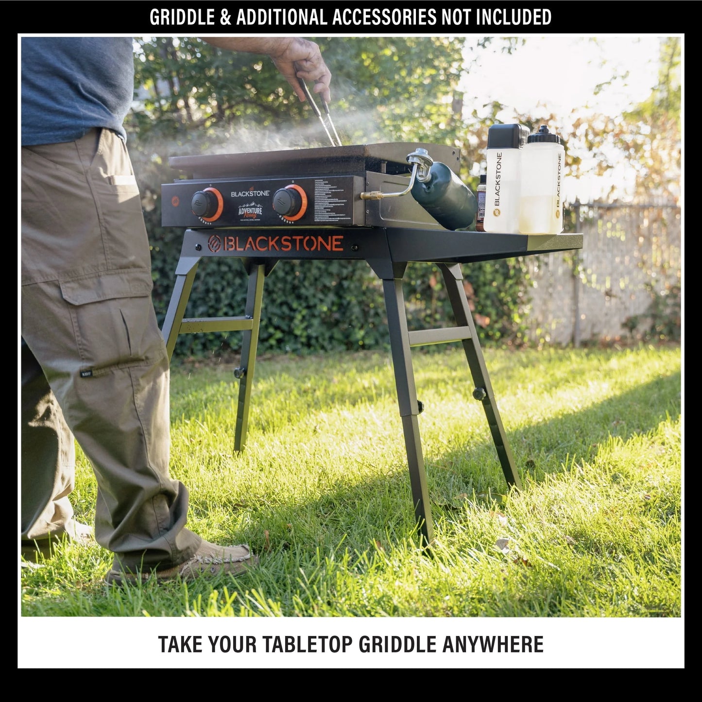 Blackstone Portable Griddle Grill Stand - Fits 22" and 17" Tabletop Models