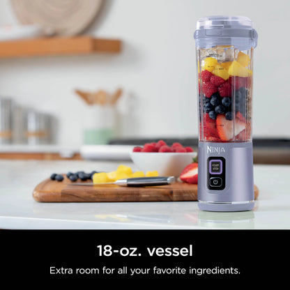 Ninja Blast Portable Blender, Cordless, 18oz. Vessel, Personal Blender for Shakes & Smoothies, BPA Free, Leakproof Lid & Sip Spout, USB-C Rechargeable, Dishwasher Safe Parts, Metallic Purple,