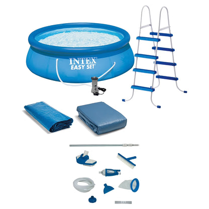 INTEX Easy Set 15ft x 48in Inflatable Pool Set - Filter Pump & Accessories