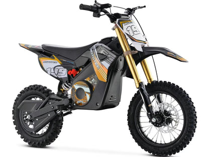 MotoTec 36v Pro Electric 1000W Dirt Bike, Lithium Blue