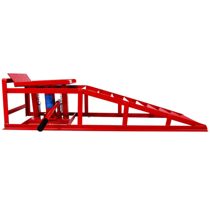 Riedhoff Hydraulic Car Ramps 2 Pack, 11000 LBS Max, Lift Height 9.48" to 16.21", Heavy Duty, Black