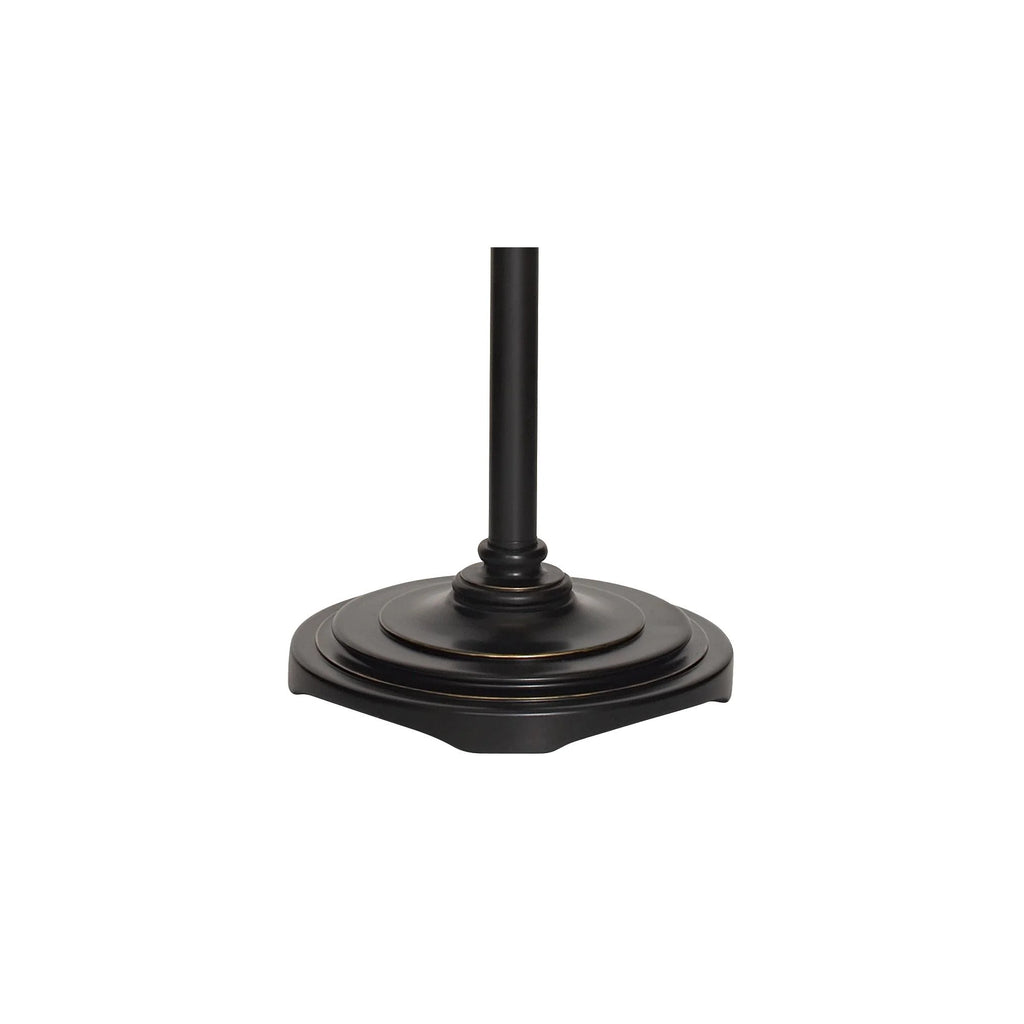 Regency Hill Traditional Swing Arm Floor Lamp 58" Tall Painted Black Bronze Swirl Font Faux Silk Beige Shade for Living Room Reading Office