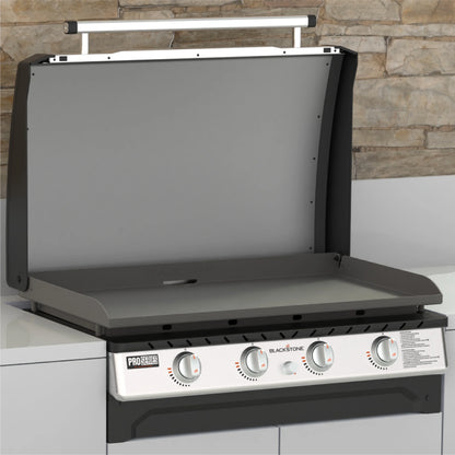 Blackstone Pro Series 4-Burner 36" Propane Omnivore Drop-in Outdoor Griddle with Hood