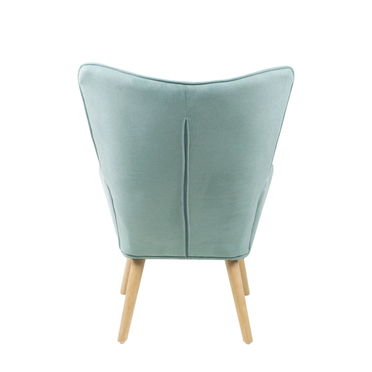 Modern Accent Chair with Solid Wood Legs and High Wing Backrest, Side Chair Set with Ottoman, Comfy Side Armchair for Living Room, Reading Room, Bedroom, Colorful Patchwork