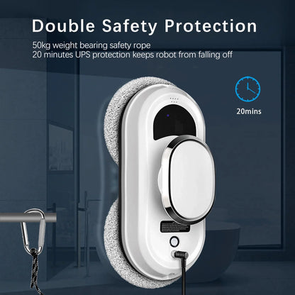 Oenbopo Window Cleaner Robot,Smart Glass Cleaning Robotic with  Strong Suction,Remote Control Window Cleaning Robot for Windows/Tiles/Class Door