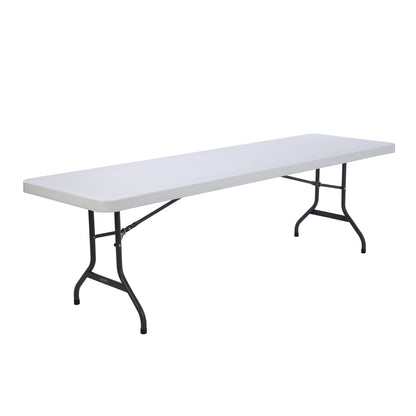 Lifetime 8-Foot Commercial Grade Folding Table, White Granite (22980)