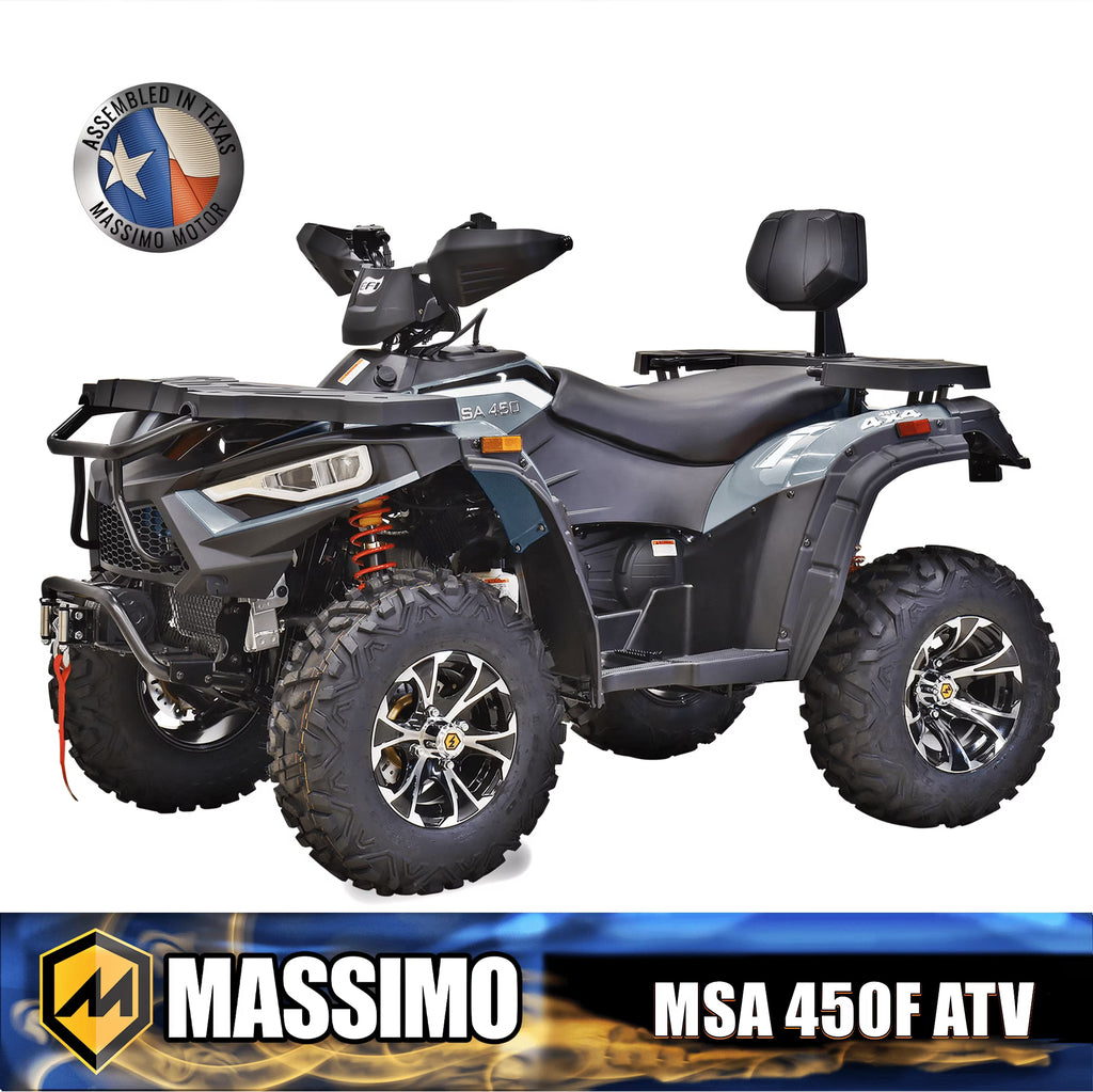 Massimo MSA450F Adult ATV Quad 352cc 25 HP 4 Stroke 4-Wheeler - Sand