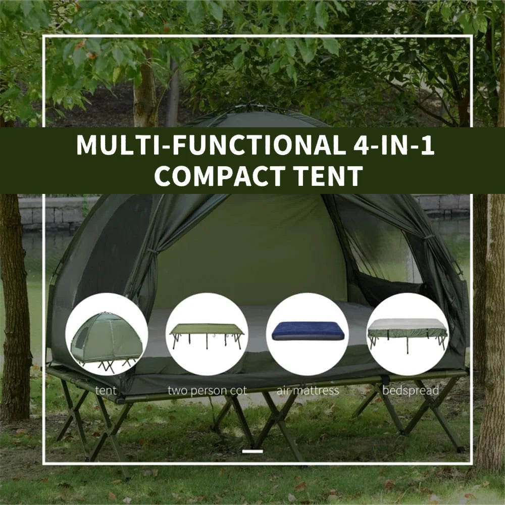 MIDODO 2 Person Instant Cabin Tent, Camping Tent Setup in 60 Seconds with Rainfly & Windproof Tent with Carry Bag for Family Camping & Hiking